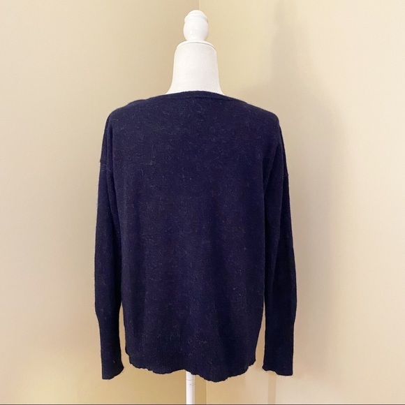 Peruvian Connection Alpaca / Wool V-Neck Blue Sweater - XS - Picture 3 of 9